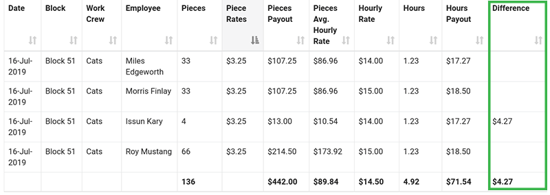 Daily Piecework Report2