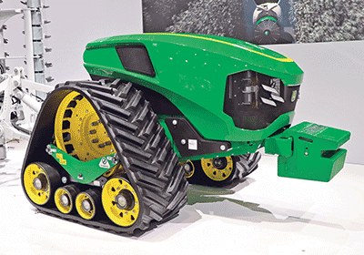 John Deere autonomous single axle tractor