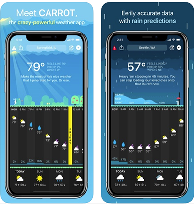 Carrot App Screens